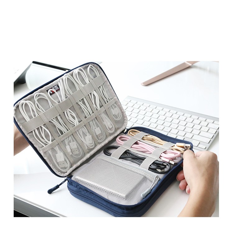 BUBM DPO-M Portable Electronics Storage Bag for iPad/Smartphones/U-disk etc - Black-7