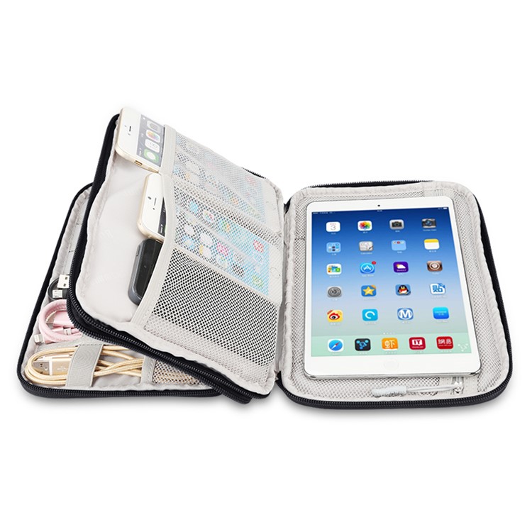 BUBM DPO-D Portable Electronics Storage Bag for iPad/Smartphones/U-disk etc - Black-5