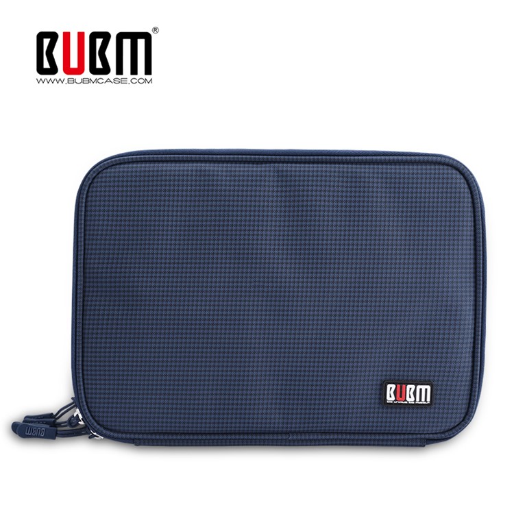BUBM DPO-D Portable Electronics Storage Pouch for iPad/Power Bank/Cables etc - Blue-1