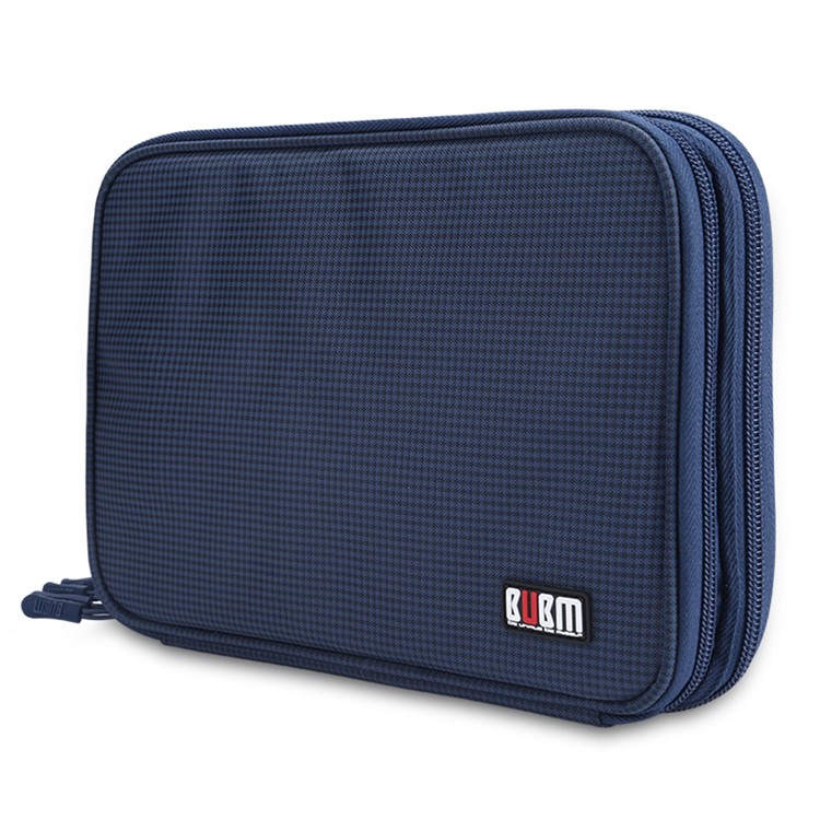 BUBM DPO-D Portable Electronics Storage Pouch for iPad/Power Bank/Cables etc - Blue-2