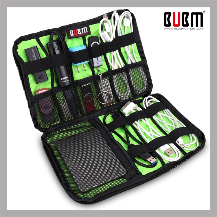 BUBM DIS-S Multi-function Electronics Storage Bag for Smartphones/Cable/U-disk etc - Black-5