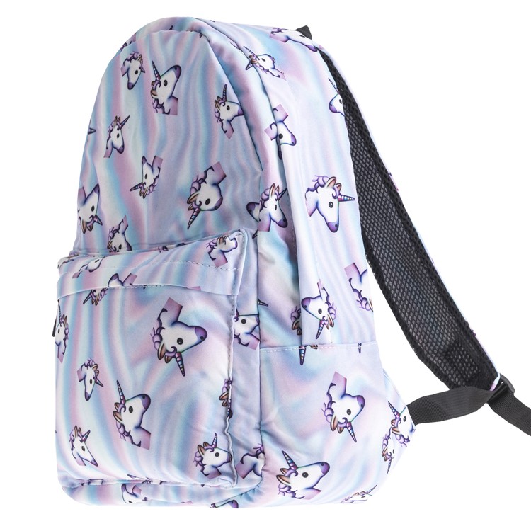 Imprint Pattern Casual Oxford Fabric Backpack Travel Bag - Unicorns-6