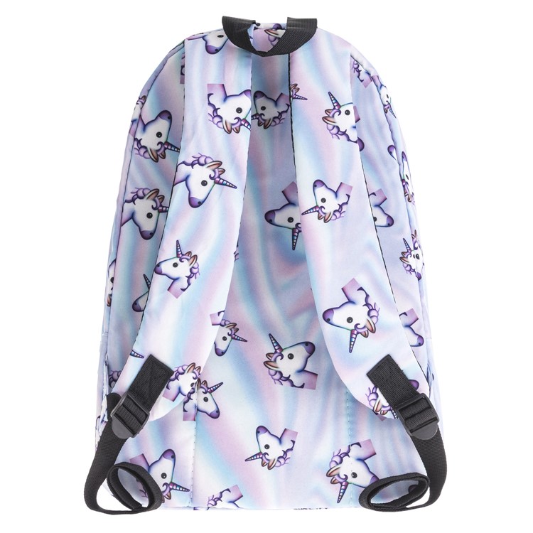 Imprint Pattern Casual Oxford Fabric Backpack Travel Bag - Unicorns-7