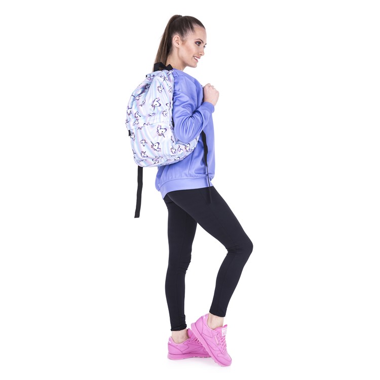 Imprint Pattern Casual Oxford Fabric Backpack Travel Bag - Unicorns-8