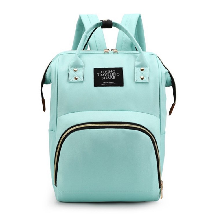 changing bag with insulated bottle pockets