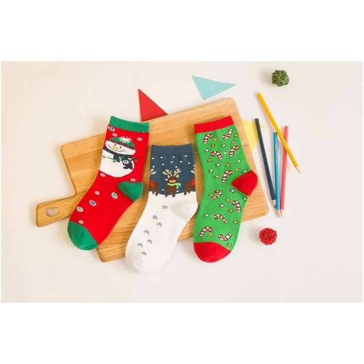 Christmas Holiday Cotton Soft Casual Warm Mid-calf Length Socks 5Pcs-6