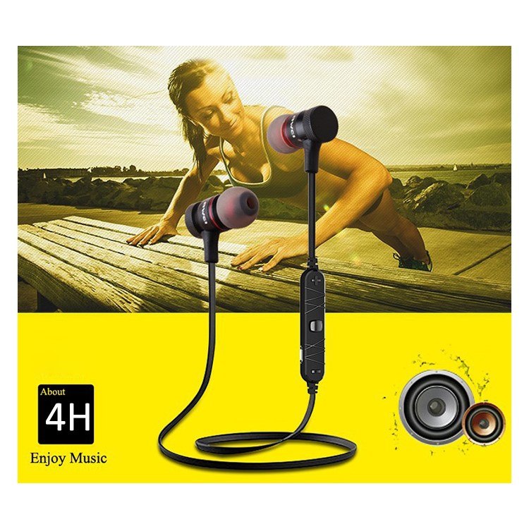AWEI A920BL Wireless Bluetooth 4.0 Sports Stereo Earphone - Black-8