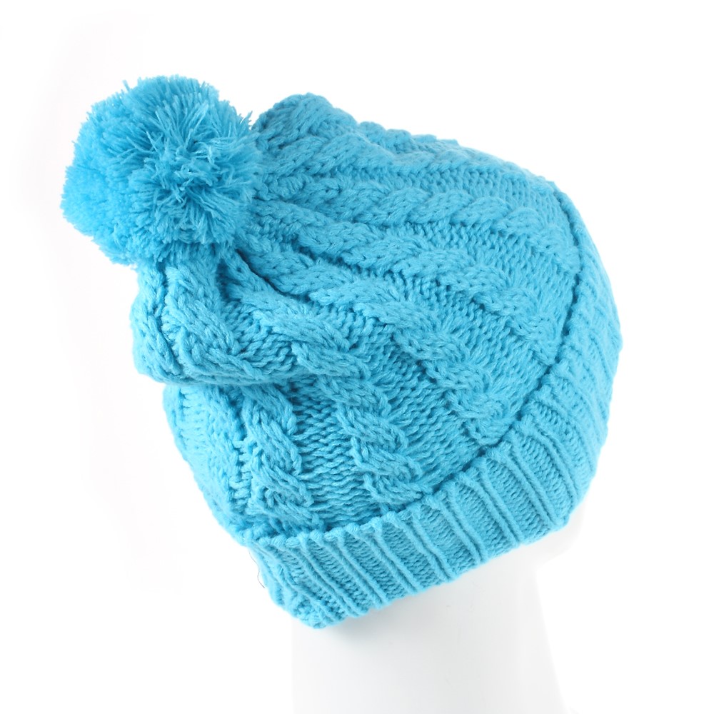 Wireless Bluetooth Knit Hat Receiver Headphone Speaker Microphone Cap - Blue-3