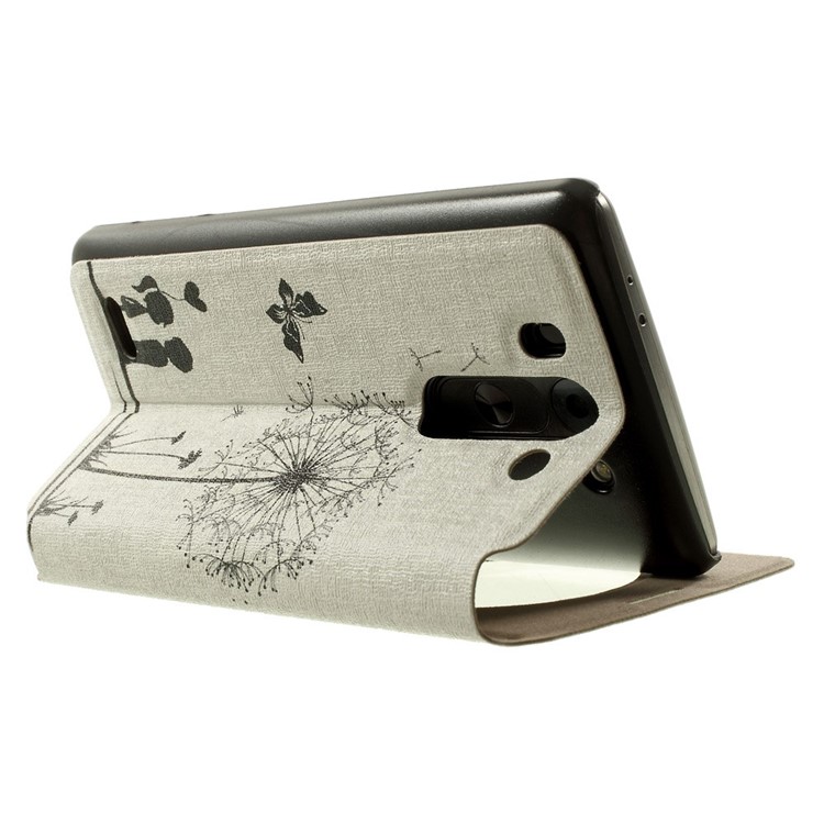 Pour LG G3 S D722 D725 Couple doux Housse en cuir pour le vitre des papillons avec une odeur de parfum-3