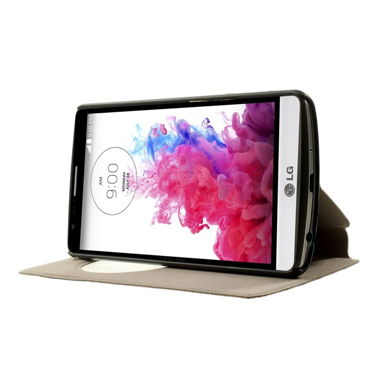 Pour LG G3 S D722 D725 Couple doux Housse en cuir pour le vitre des papillons avec une odeur de parfum-5