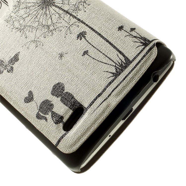 Pour LG G3 S D722 D725 Couple doux Housse en cuir pour le vitre des papillons avec une odeur de parfum-9