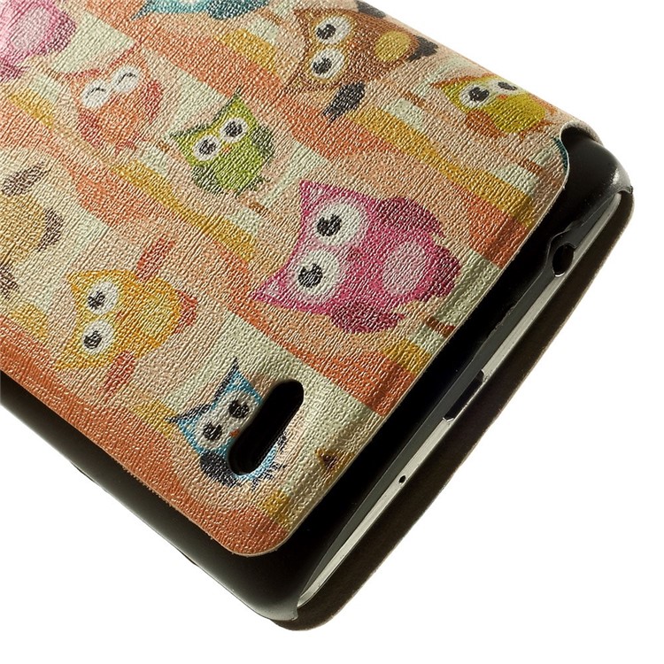 For LG G3 S D722 D725 Multiple Owls Window View Leather Case w/ Perfume Smell & Stand-9