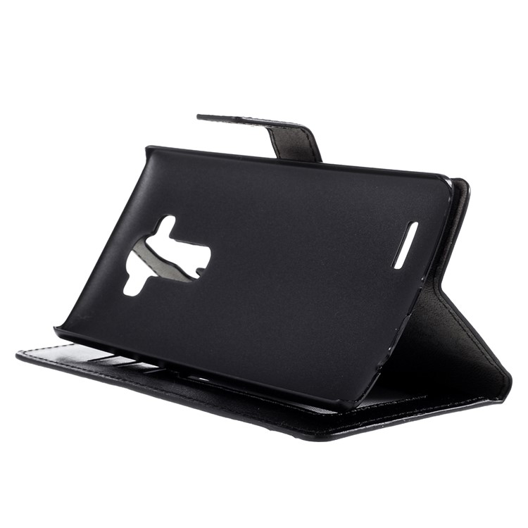 Stitching Wallet Leather Case for LG G4 with Stand - Black-4