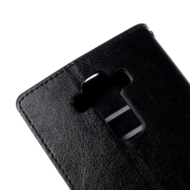 Stitching Wallet Leather Case for LG G4 with Stand - Black-9