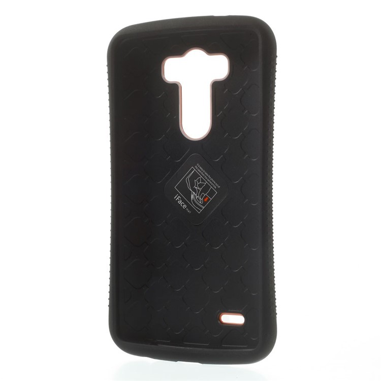 IFACE MALL Anti-slip PC + TPU Hybrid Back Cover for LG G3 D850 D855 LS990 - Red-4