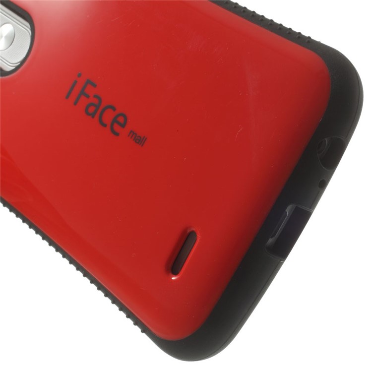 IFACE MALL Anti-slip PC + TPU Hybrid Back Cover for LG G3 D850 D855 LS990 - Red-5