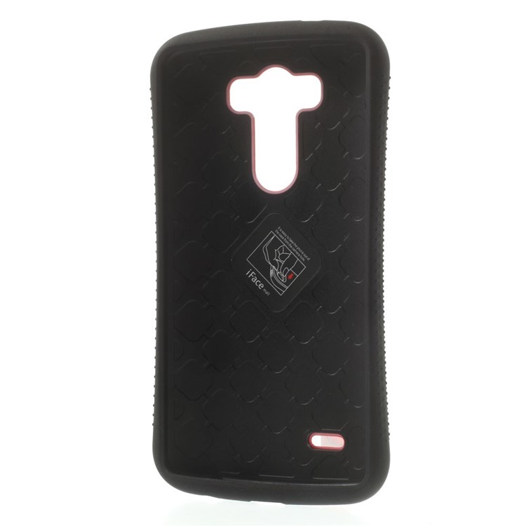 IFACE MALL Anti-derrapante PC + TPU Hybrid Back Cover para LG G3 D850 D855 LS990 - Rosa-4