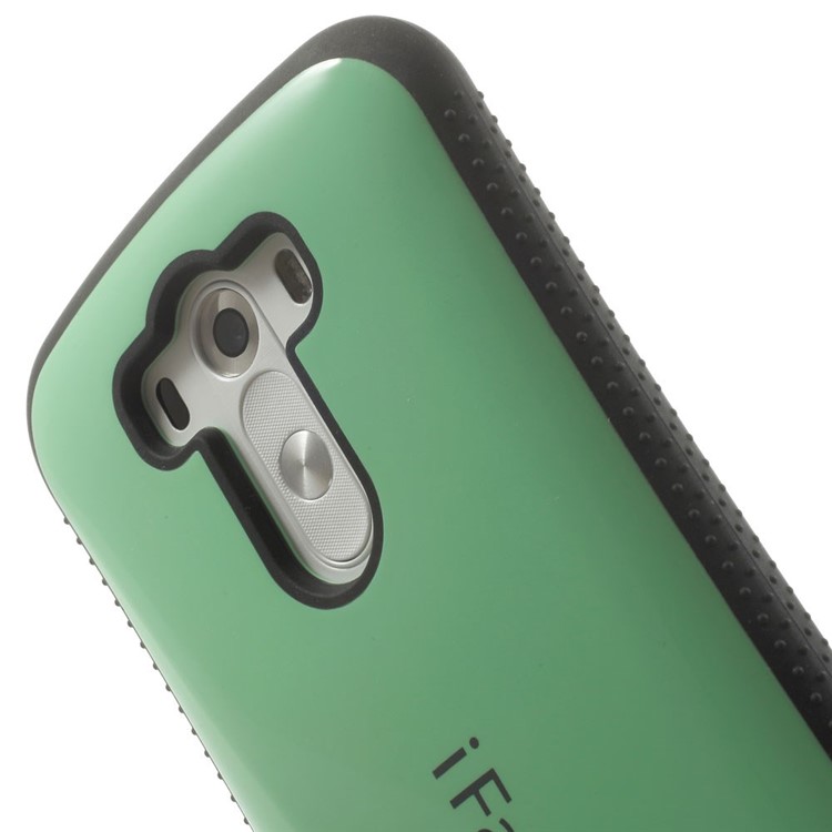 IFACE MALL contre-oubli PC + TPU Hybrid Back Case Shell pour LG G3 D850 D855 LS990 - vert-6