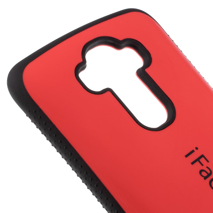IFACE MALL Glossy PC + TPU Hybrid Case Cover for LG G4 - Red-4