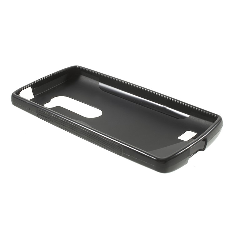 S Shape TPU Case for LG Leon 4G LTE H340N - Black-3