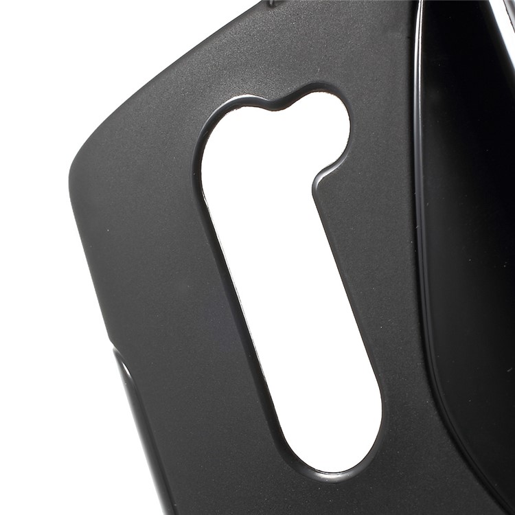 S Shape TPU Case for LG Leon 4G LTE H340N - Black-5