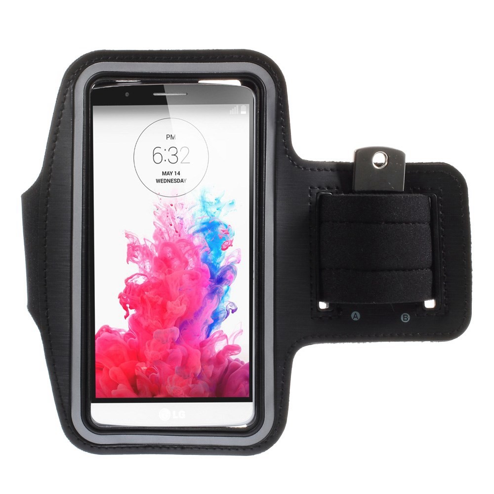 Gym Running Jogging Sports Armband Case for LG G3 D850 D851 D855 - Black