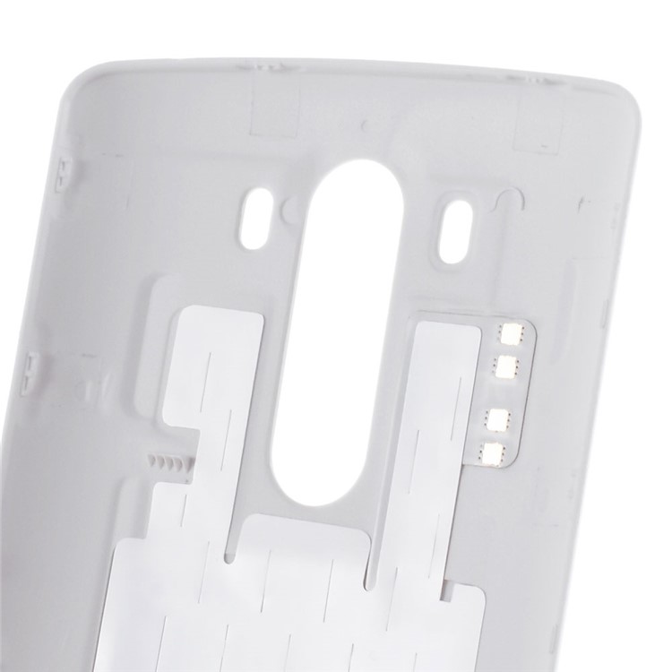 OEM Battery Door Cover Back Housing w/ Wireless Charging IC Chip for LG G3 D850 D851 D855 - White-3