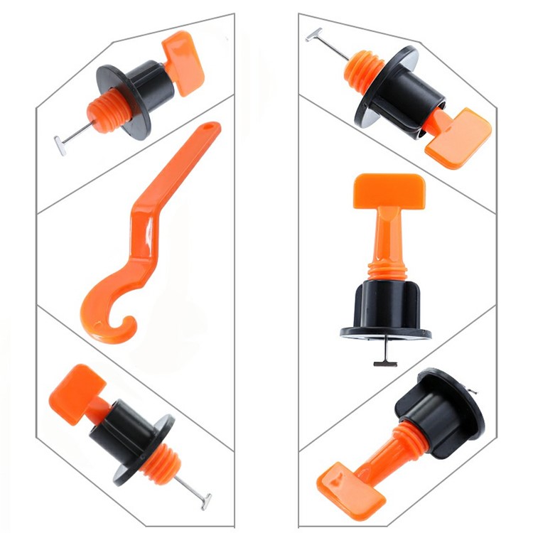 50 Unidades / Pacote Anti-lippage Reutilizável Telha Sistema De Nivelamento Posicionamento T-lock Ferramentas-18