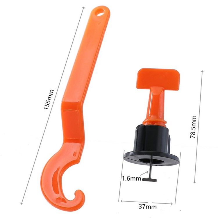 50 Unidades / Pacote Anti-lippage Reutilizável Telha Sistema De Nivelamento Posicionamento T-lock Ferramentas-7