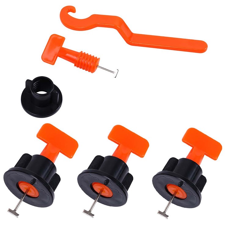 50 Unidades / Pacote Anti-lippage Reutilizável Telha Sistema De Nivelamento Posicionamento T-lock Ferramentas-9