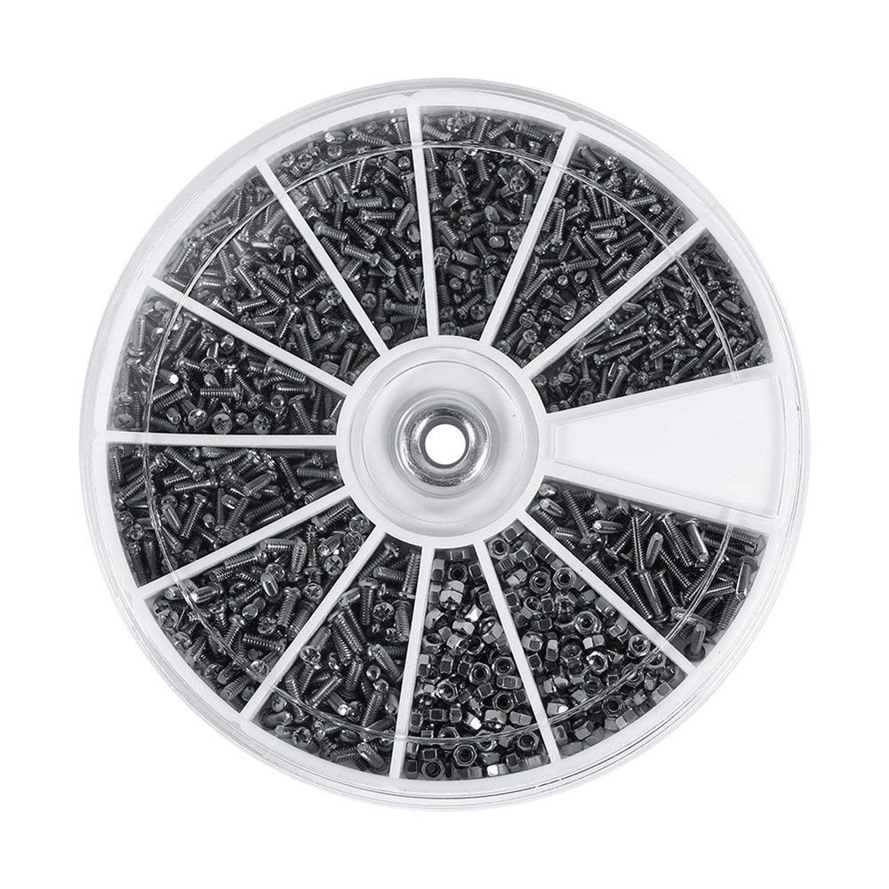 600Pcs Stainless Steel Bolts with Electronic Hexagonal Nut Classification Kit-10