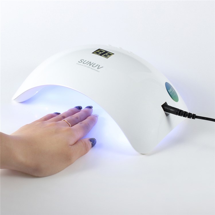 48W Portable UV LED Light Nail Dryer Lamp with LCD Display (SUN8) - EU Plug-1
