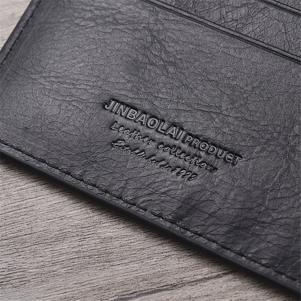 Vintage Multi-function Genuine Leather Card Holder - Black-6