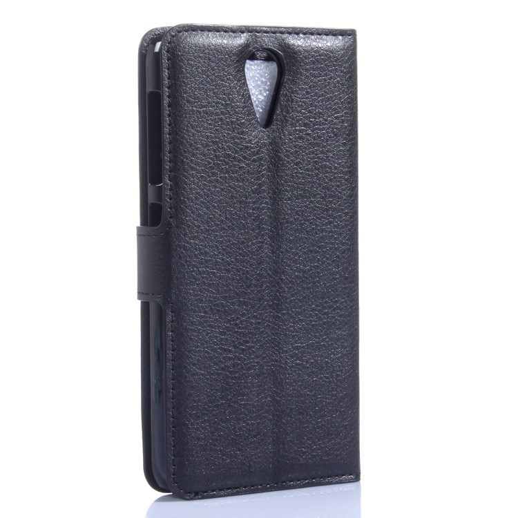 Litchi Wallet Leather Case for HTC Desire 820 Mini D820mu / Desire 620 Dual Sim - Black-2