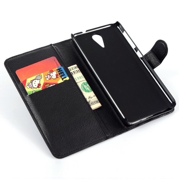 Litchi Wallet Leather Case for HTC Desire 820 Mini D820mu / Desire 620 Dual Sim - Black-6