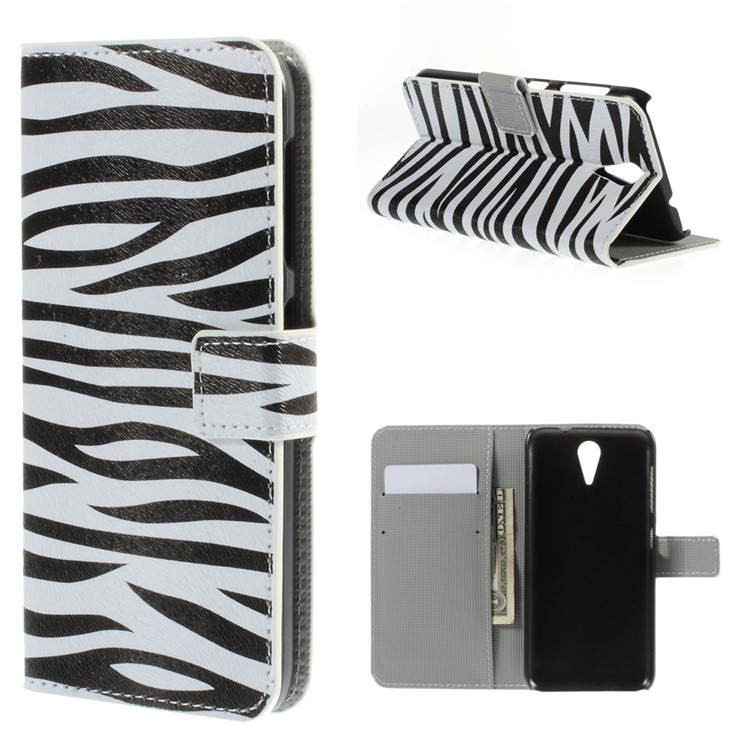 Zebra Stripes Leather Cover for HTC Desire 620 Dual Sim / 820 Mini D820mu-1