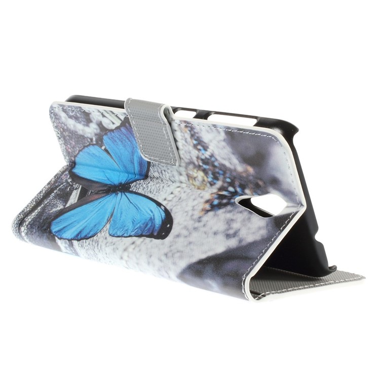 Blue Butterfly Leather Cover for HTC Desire 620 Dual Sim / 820 Mini D820mu-5