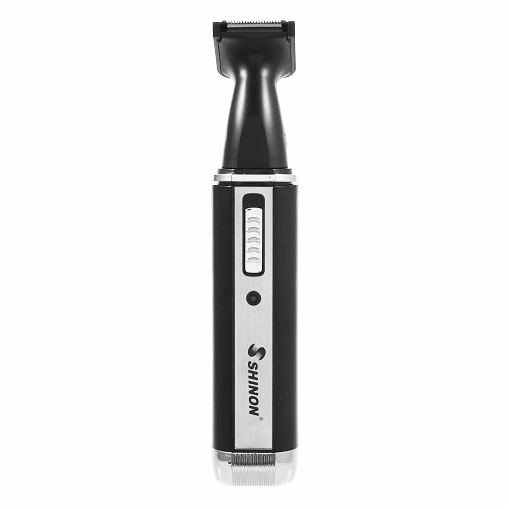 4 en 1 Rechargeable Lame en Acier Inoxydable les Oreilles, le Nez Poils de la Barbe Personnels Tondeuse - UE Bouchon-6
