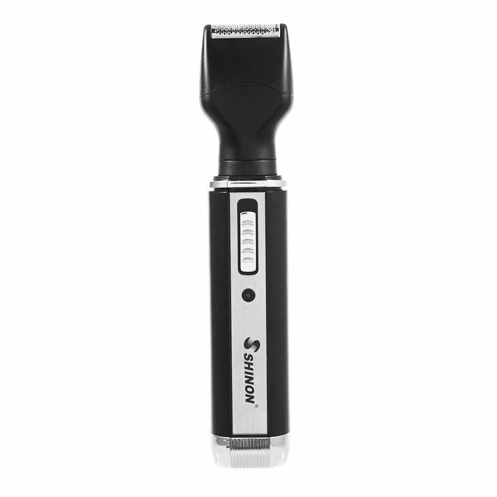 4 en 1 Rechargeable Lame en Acier Inoxydable les Oreilles, le Nez Poils de la Barbe Personnels Tondeuse - UE Bouchon-7