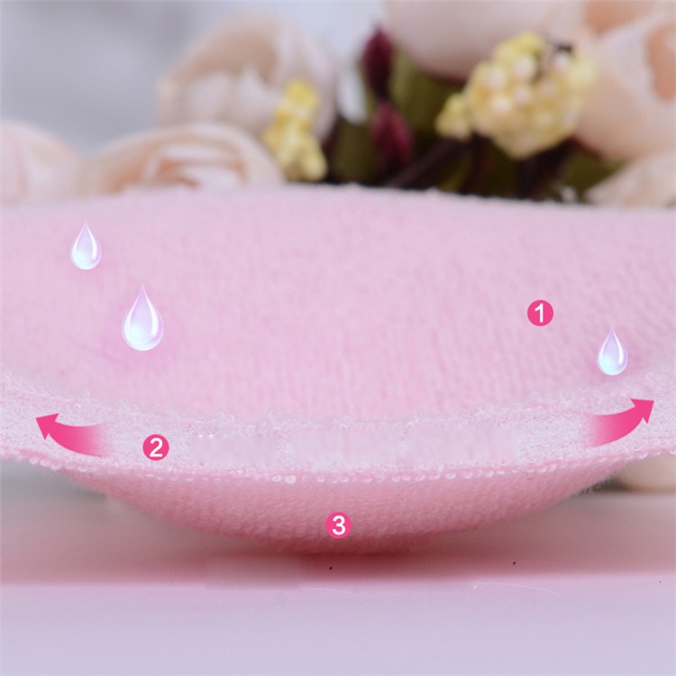 Anti-overflow Reusable Breast Pad Maternity Nursing Bra Washable Mammy Breast Pad - Pink-2