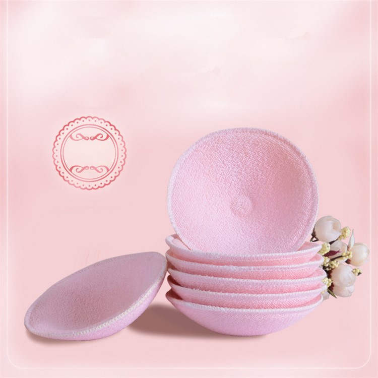 Anti-overflow Reusable Breast Pad Maternity Nursing Bra Washable Mammy Breast Pad - Pink-9