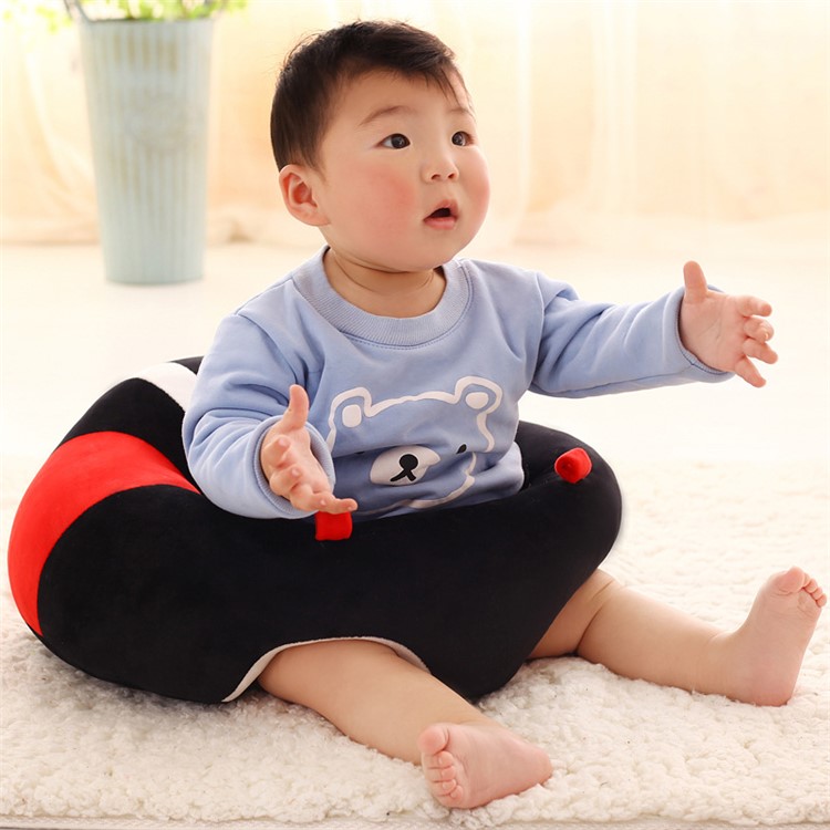 Infant Sitting Chair Floor Support Seat Nursery Pillow Protector Plush Toy - Style A-2