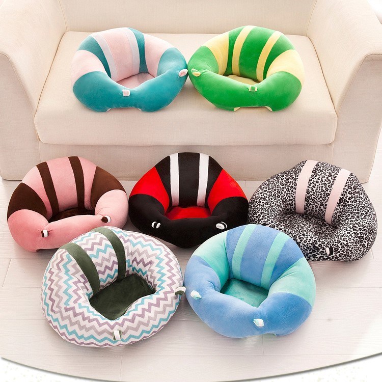 Infant Sitting Chair Floor Support Seat Nursery Pillow Protector Plush Toy - Style A-3