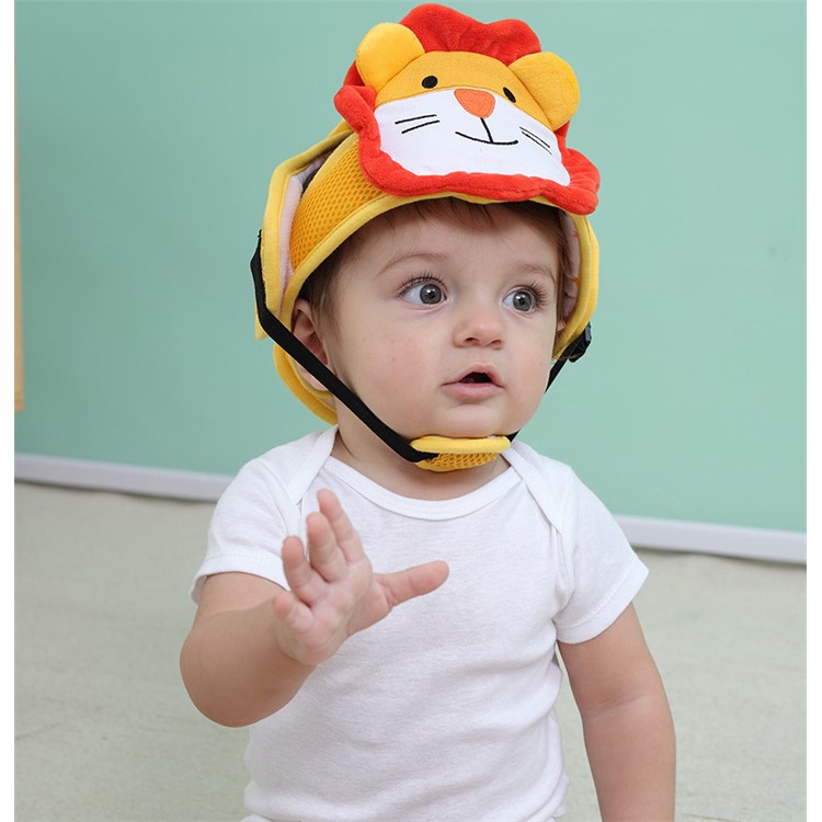 Baby Head Protection Hat Toddler Drop Cap Shatter-resistant Safety Helmets - Lion-6