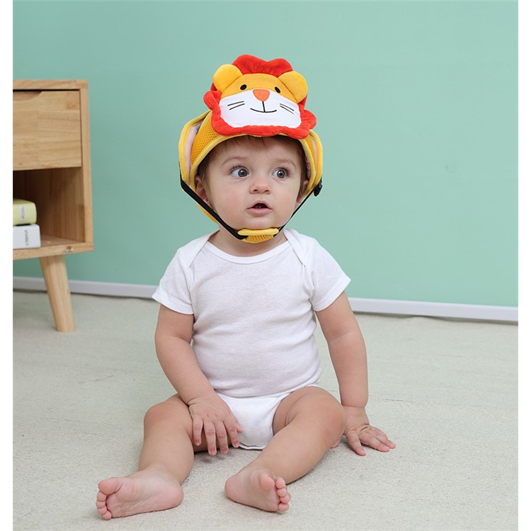 Baby Head Protection Hat Toddler Drop Cap Shatter-resistant Safety Helmets - Lion-7