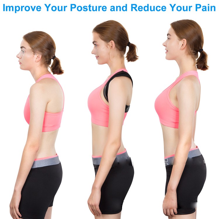Back Spine Support Belt Humpback Shoulder Women Posture Correction Belt - M-4