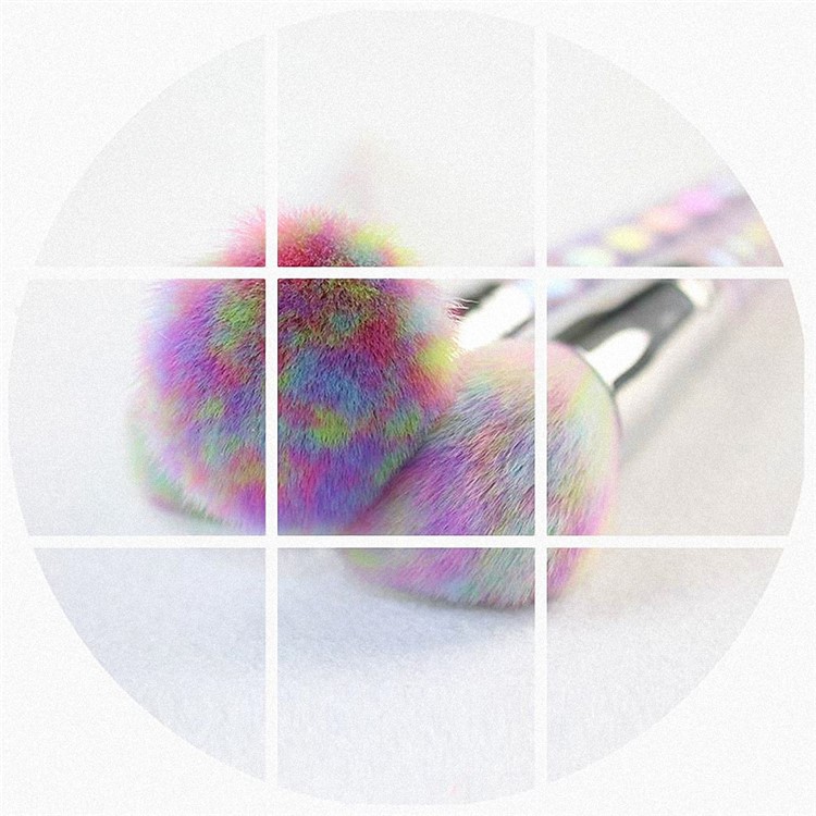10pcs Unicorn Professional Foundation Powder Cream Blush Brush Kits Makeup Brush Set-6