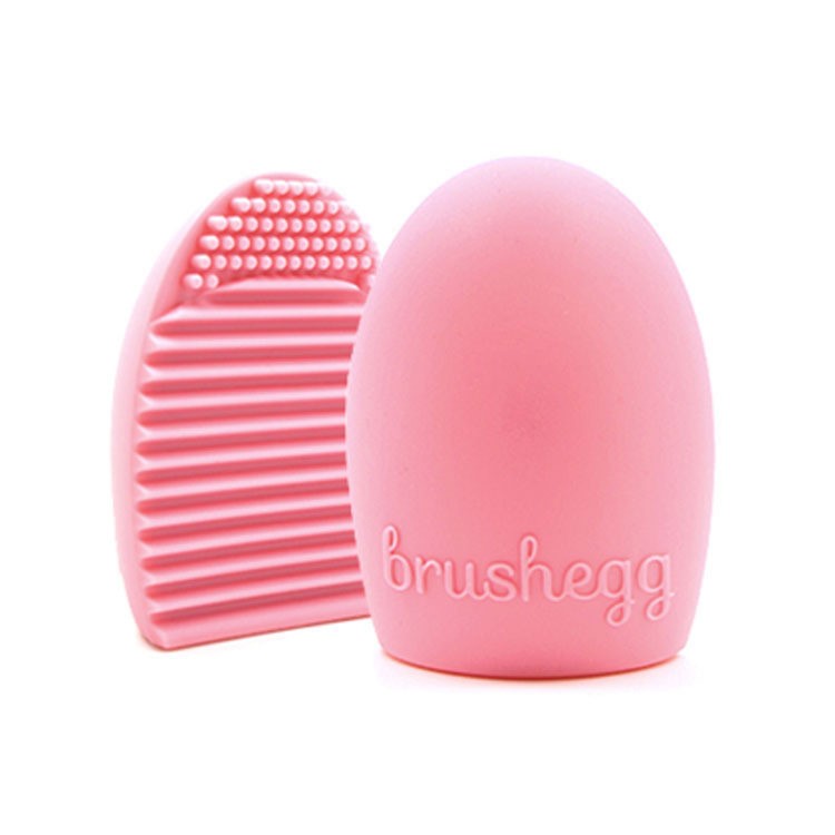 Brushegg Silicone Cosmetic Make-up Brush Cleaning Tool - Pink-5