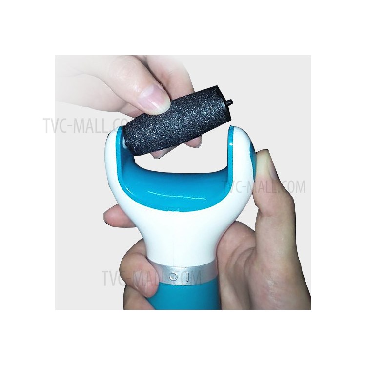 Electronic Pedicure Foot File Callus Remover Foot Care Tool Shaves with 2 Rollers - Blue-10