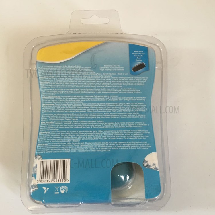 Electronic Pedicure Foot File Callus Remover Foot Care Tool Shaves with 2 Rollers - Blue-18